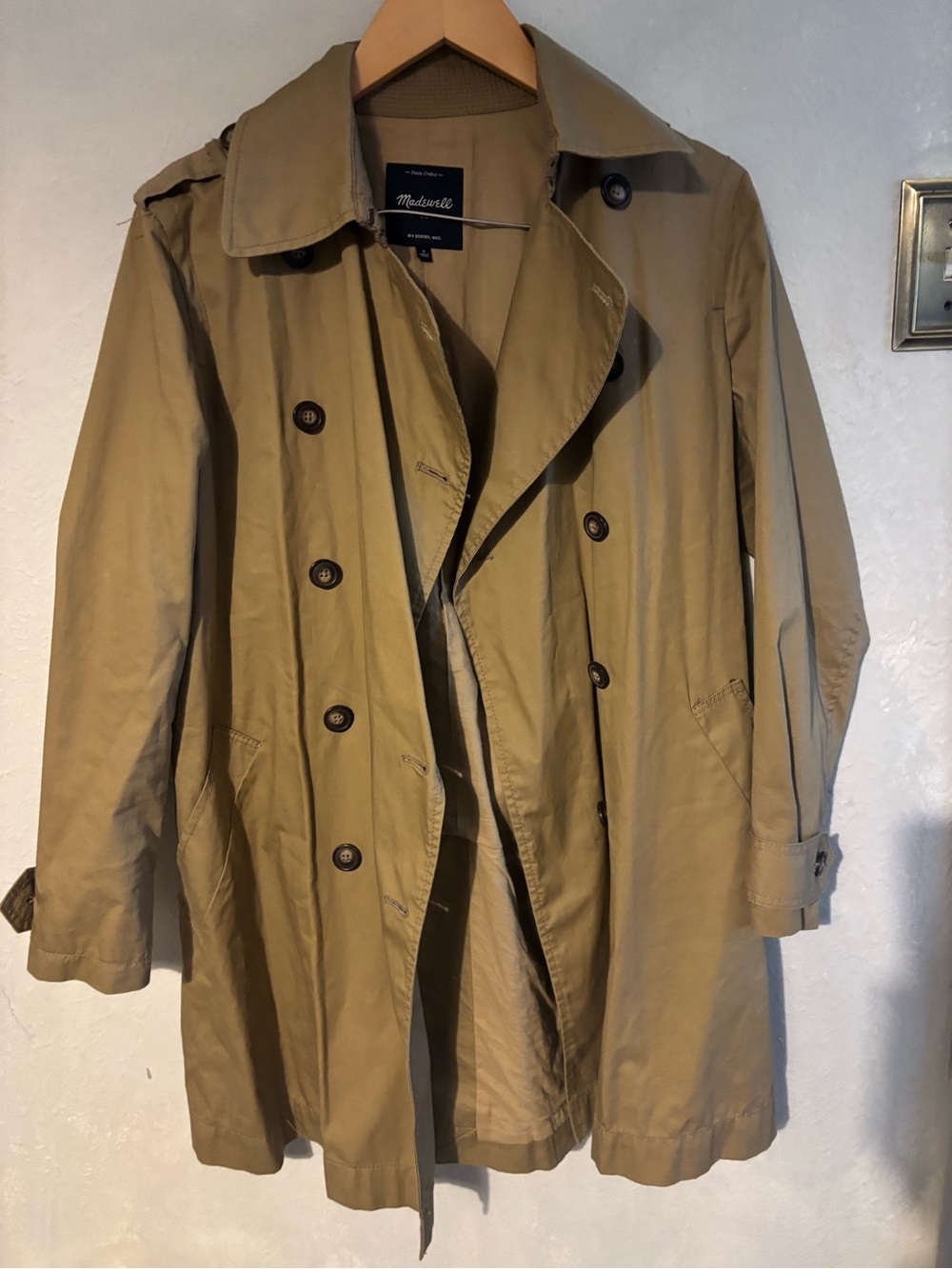 Madewell Tan Trench Coat - Picture 2 of 5